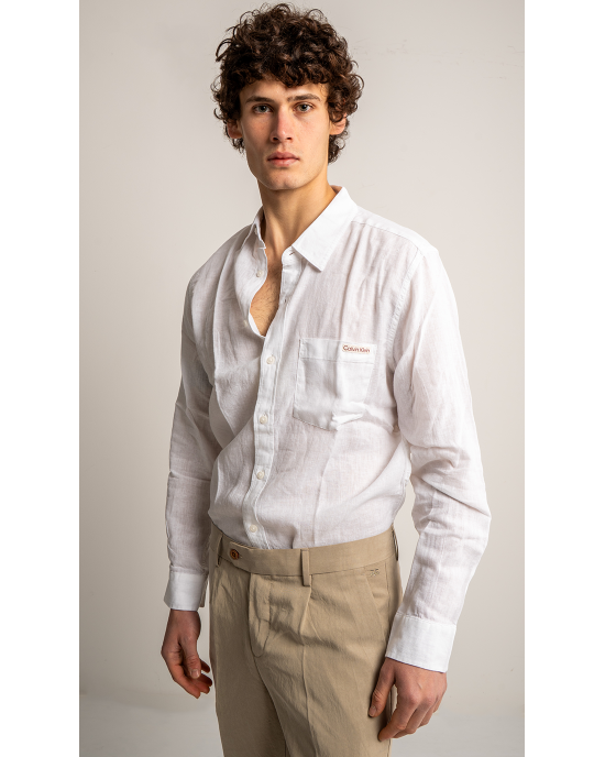 Πουκάμισο Calvin Klein άσπρο SLIM FIT