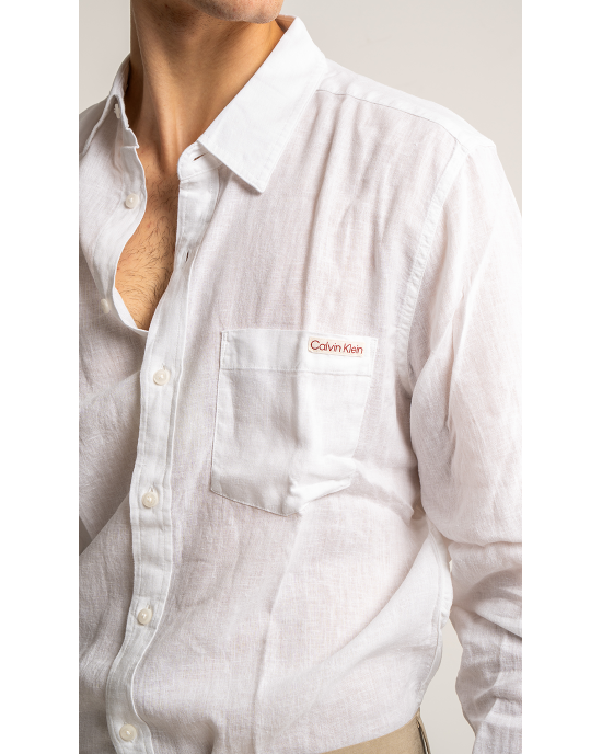 Πουκάμισο Calvin Klein άσπρο SLIM FIT