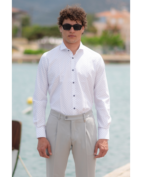 Πουκάμισο Tessuti άσπρο SLIM FIT