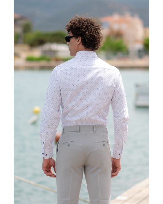 Πουκάμισο Tessuti άσπρο SLIM FIT