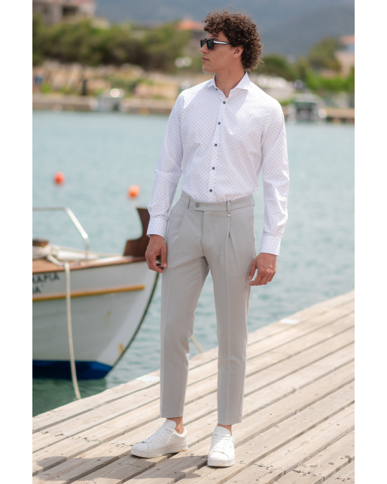 Πουκάμισο Tessuti άσπρο SLIM FIT