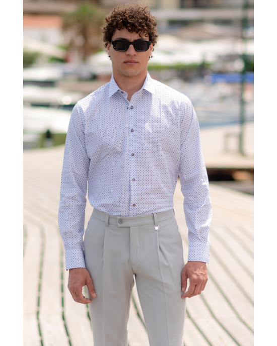 Πουκάμισο Tessuti άσπρο SLIM FIT