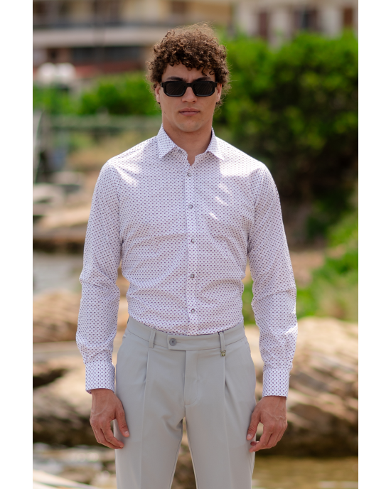 Πουκάμισο Tessuti άσπρο SLIM FIT