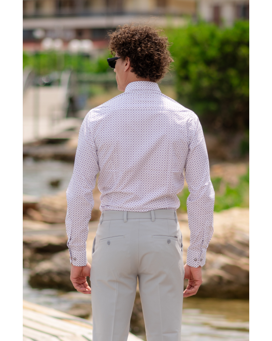 Πουκάμισο Tessuti άσπρο SLIM FIT