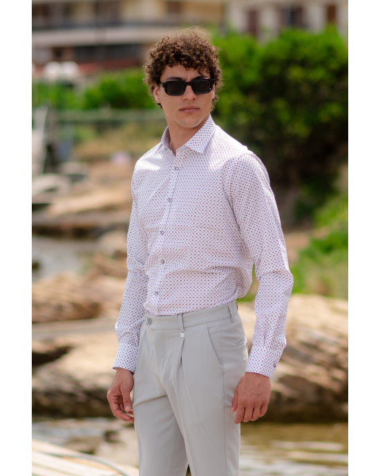 Πουκάμισο Tessuti άσπρο SLIM FIT