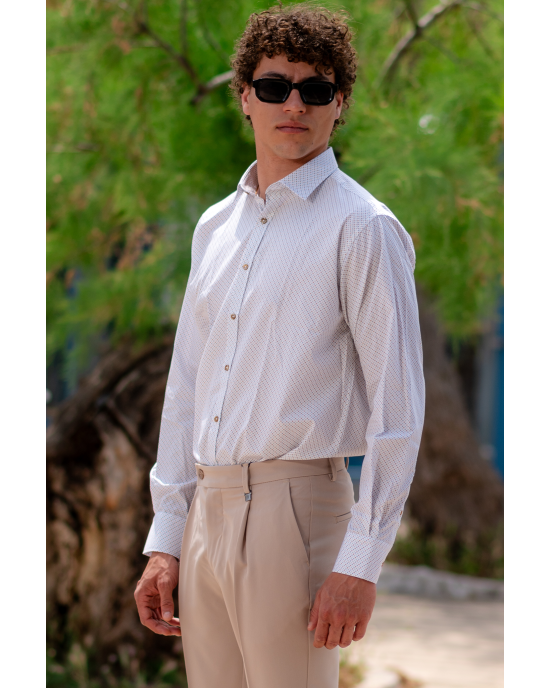 Πουκάμισο Tessuti άσπρο SLIM FIT
