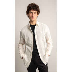 Πουκάμισο Tommy Jeans άσπρο