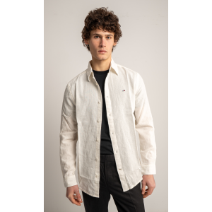 Πουκάμισο Tommy Jeans άσπρο