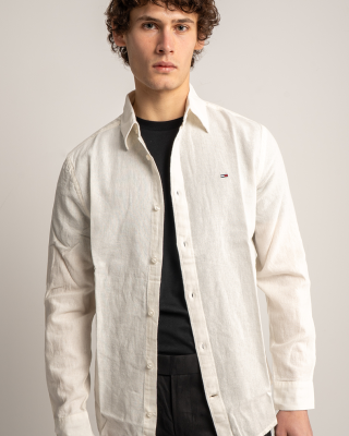 Πουκάμισο Tommy Jeans άσπρο