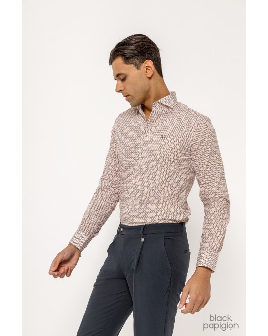 Πουκάμισο 19V69 Italia Versace Abbigliamento άσπρο SLIM FIT