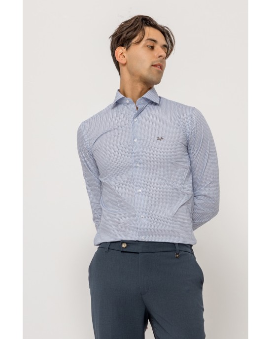 Πουκάμισο 19V69 Italia Versace Abbigliamento άσπρο SLIM FIT