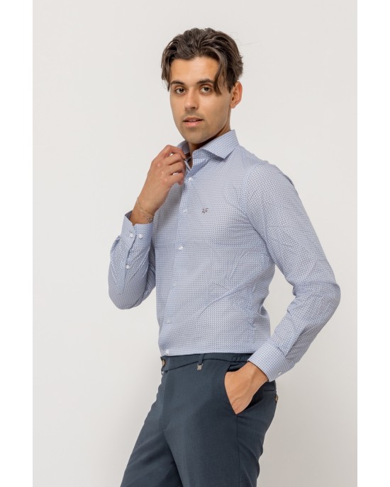 Πουκάμισο 19V69 Italia Versace Abbigliamento άσπρο SLIM FIT