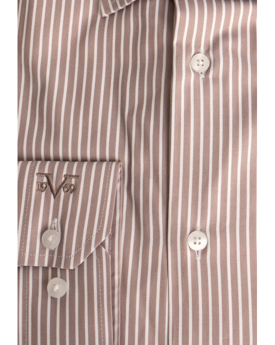 Πουκάμισο 19V69 Italia Versace Abbigliamento μπεζ SLIM FIT