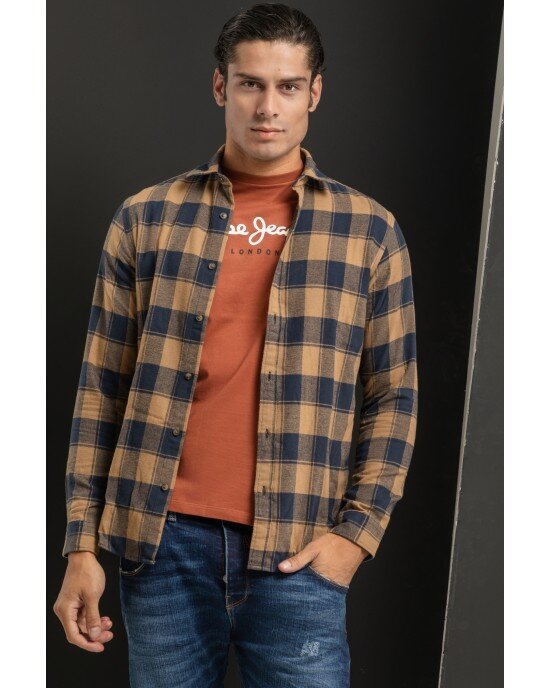 Πουκάμισο μπεζ SLIM FIT