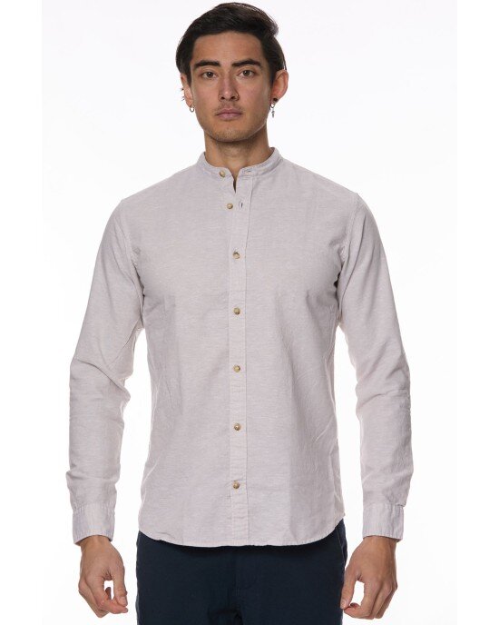Πουκάμισο Jack n Jones Μπεζ Πουκάμισο Jack n Jones Μπεζ