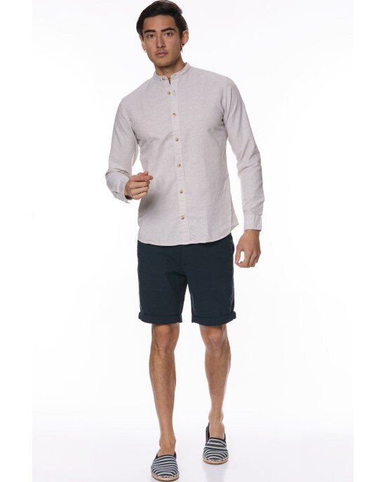 Πουκάμισο Jack n Jones Μπεζ Πουκάμισο Jack n Jones Μπεζ