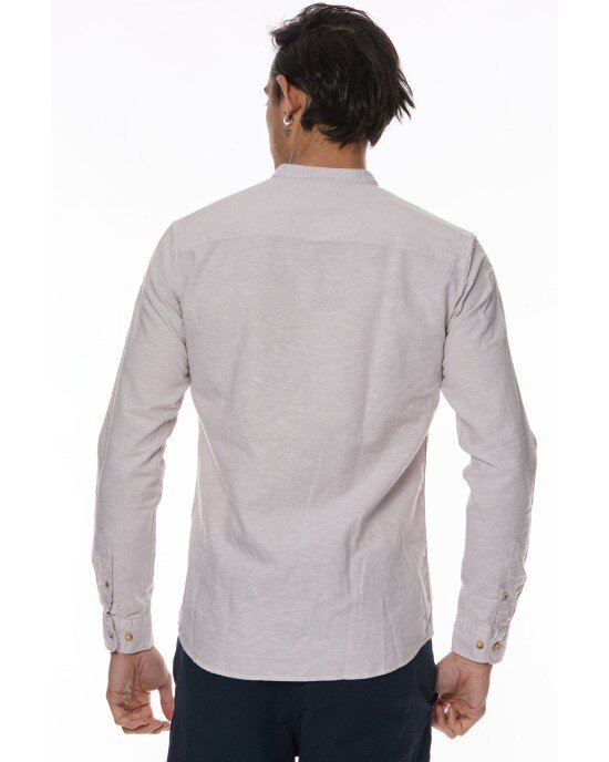 Πουκάμισο Jack n Jones Μπεζ Πουκάμισο Jack n Jones Μπεζ