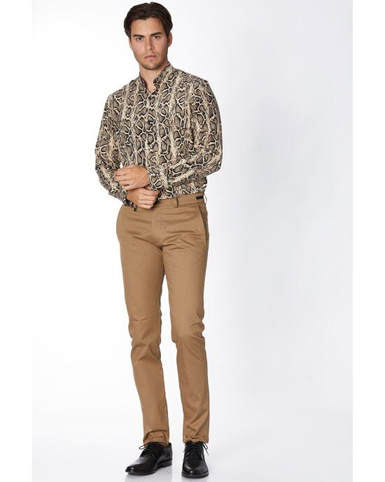 Πουκάμισο Vittorio Μπεζ SLIM FIT