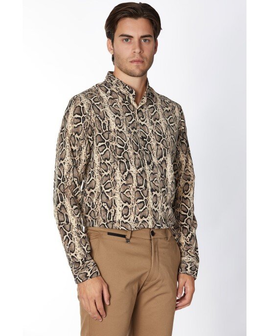 Πουκάμισο Vittorio Μπεζ SLIM FIT