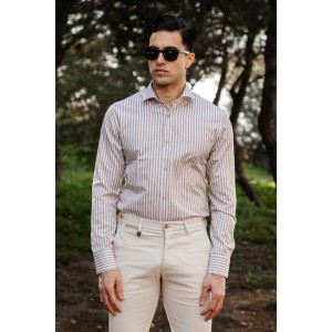 Πουκάμισο Vittorio μπεζ Πουκάμισο Vittorio μπεζ