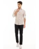 Πουκάμισο Jack n Jones μπεζ SLIM FIT