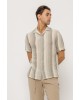 Πουκάμισο Vittorio μπεζ SLIM FIT
