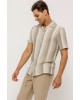 Πουκάμισο Vittorio μπεζ SLIM FIT