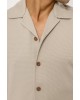 Πουκάμισο Vittorio Bareno μπεζ SLIM FIT