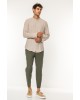 Πουκάμισο Vittorio μπεζ SLIM FIT