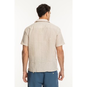 Πουκάμισο Jack n Jones μπεζ Πουκάμισο Jack n Jones μπεζ