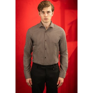 Πουκάμισο Vittorio καφέ Πουκάμισο Vittorio καφέ