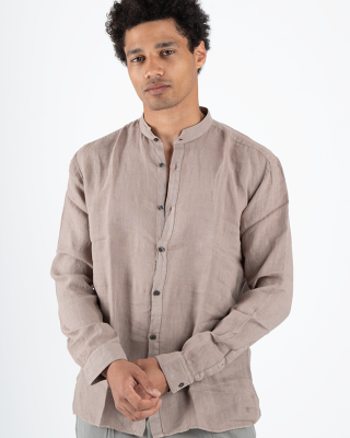 Πουκάμισο Hugo καφέ