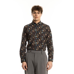 Πουκάμισο Vittorio καφέ Πουκάμισο Vittorio καφέ