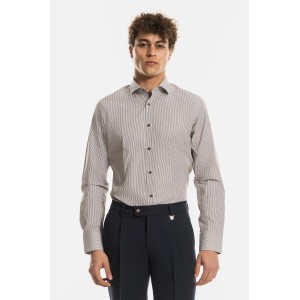 Πουκάμισο Vittorio καφέ Πουκάμισο Vittorio καφέ