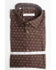 Πουκάμισο Vittorio καφέ SLIM FIT