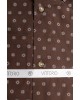 Πουκάμισο Vittorio καφέ SLIM FIT
