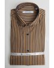 Πουκάμισο Vittorio καφέ SLIM FIT