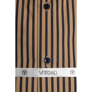 Πουκάμισο Vittorio καφέ