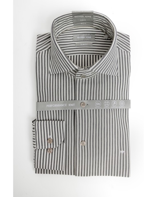 Πουκάμισο Michael Kors γκρι SLIM FIT