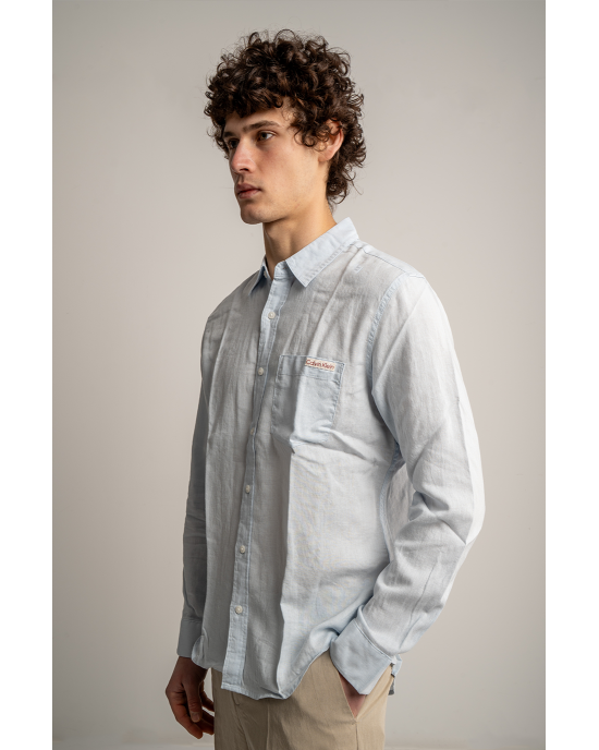 Πουκάμισο Calvin Klein γαλάζιο SLIM FIT