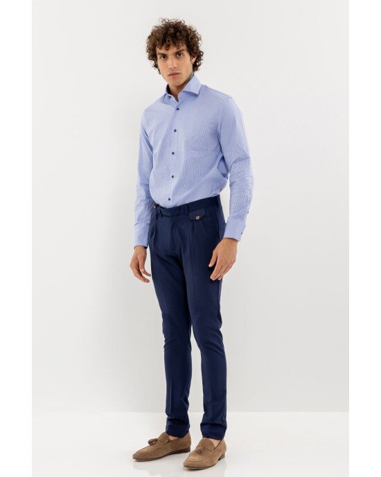 Πουκάμισο Vittorio γαλάζιο SLIM FIT