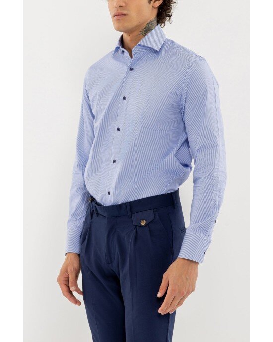 Πουκάμισο Vittorio γαλάζιο SLIM FIT
