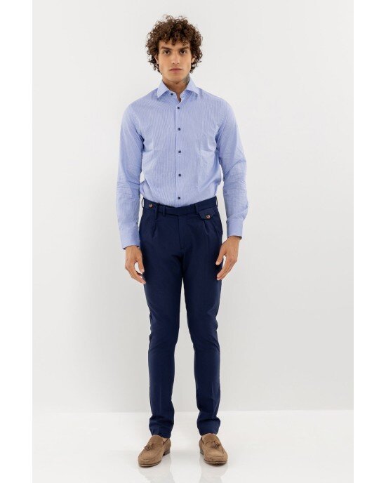 Πουκάμισο Vittorio γαλάζιο SLIM FIT