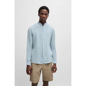 Πουκάμισο Λίνο Hugo γαλάζιο Πουκάμισο Λίνο Hugo γαλάζιο