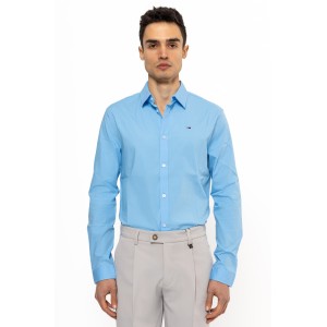 Πουκάμισο Tommy Jeans γαλάζιο Πουκάμισο Tommy Jeans γαλάζιο