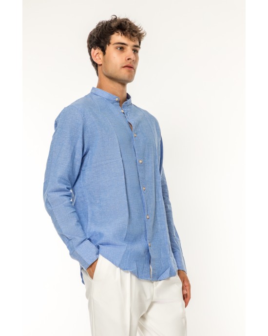 Πουκάμισο Vittorio γαλάζιο SLIM FIT