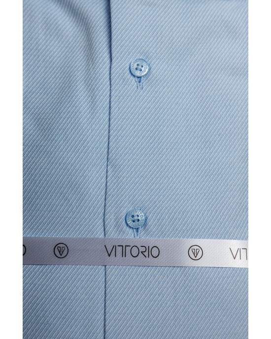 Πουκάμισο Vittorio γαλάζιο SLIM FIT