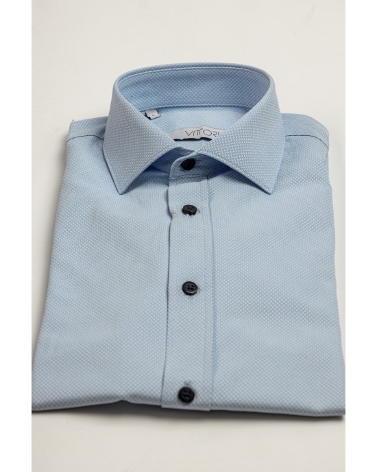 Πουκάμισο Vittorio γαλάζιο SLIM FIT