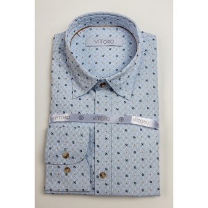 Πουκάμισο Vittorio γαλαζιό