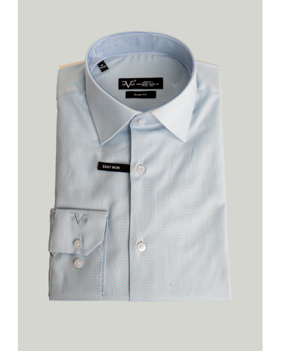Πουκάμισο 19V69 Italia Versace Abbigliamento γαλάζιο SLIM FIT